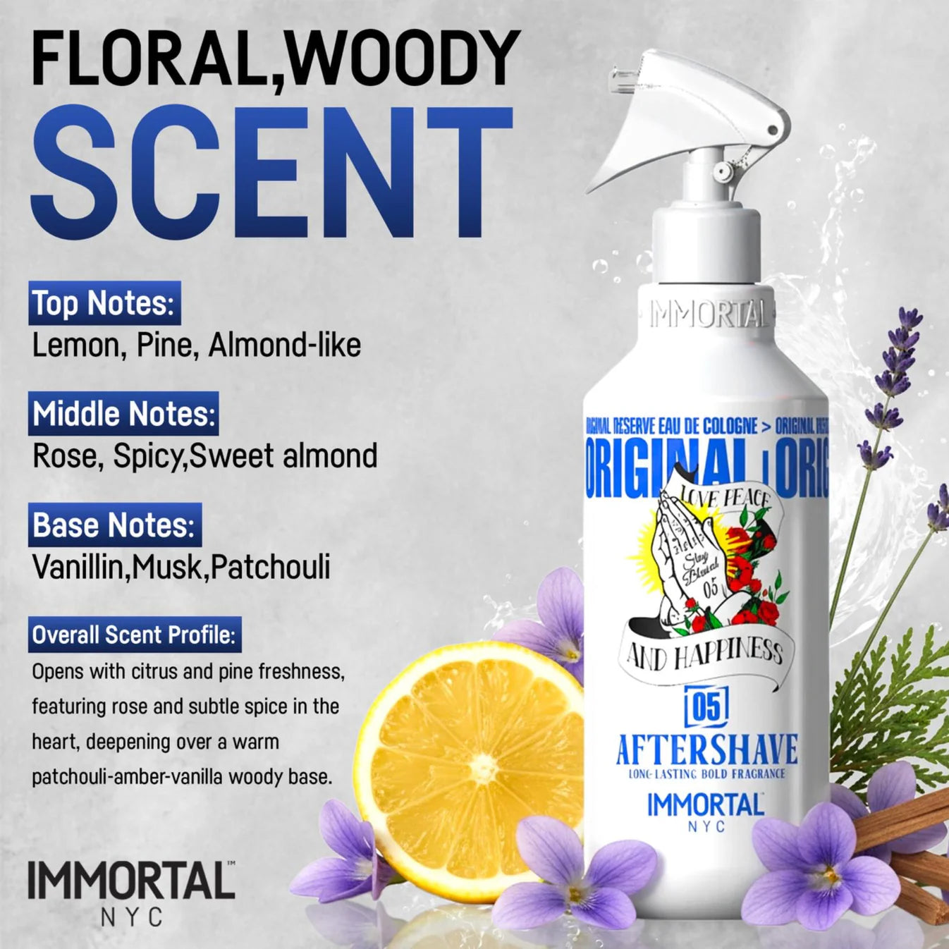 Immortal Stay Blessed Aftershave Cologne