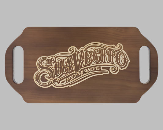 Suavecito Wooden Double Handed Mirror